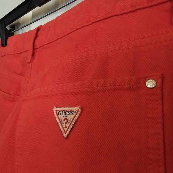 Guess Red Denim skirt - Picture 3 of 16